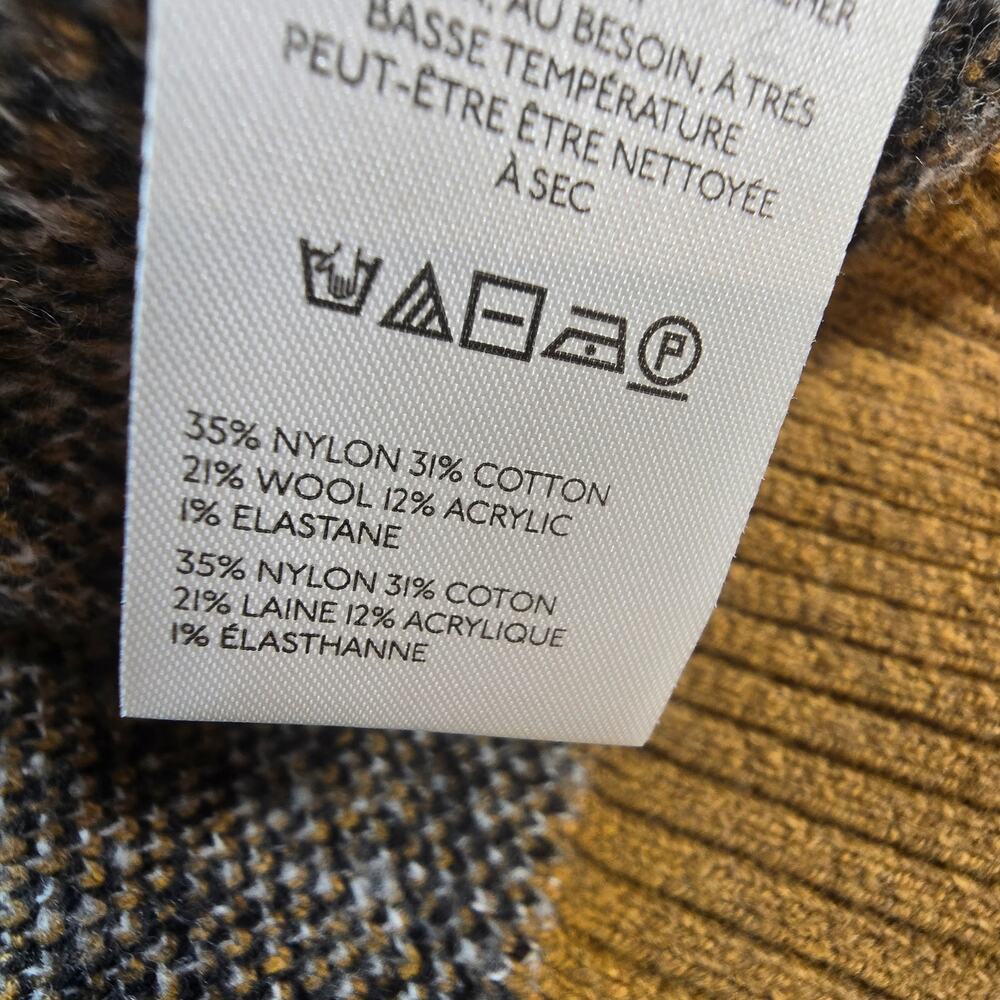 NWT Pilcro x Anthropologie Tiger Icon Wool Blend Sweater. Size XL. Retails $178 - Picture 10 of 10